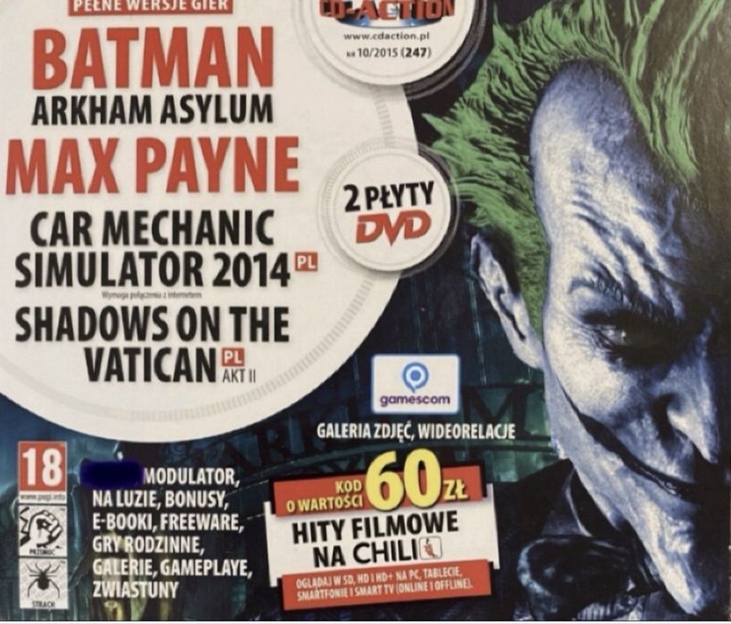 Gry CD-Action DVD #1 nr 247: Batman: Arkham Asylum