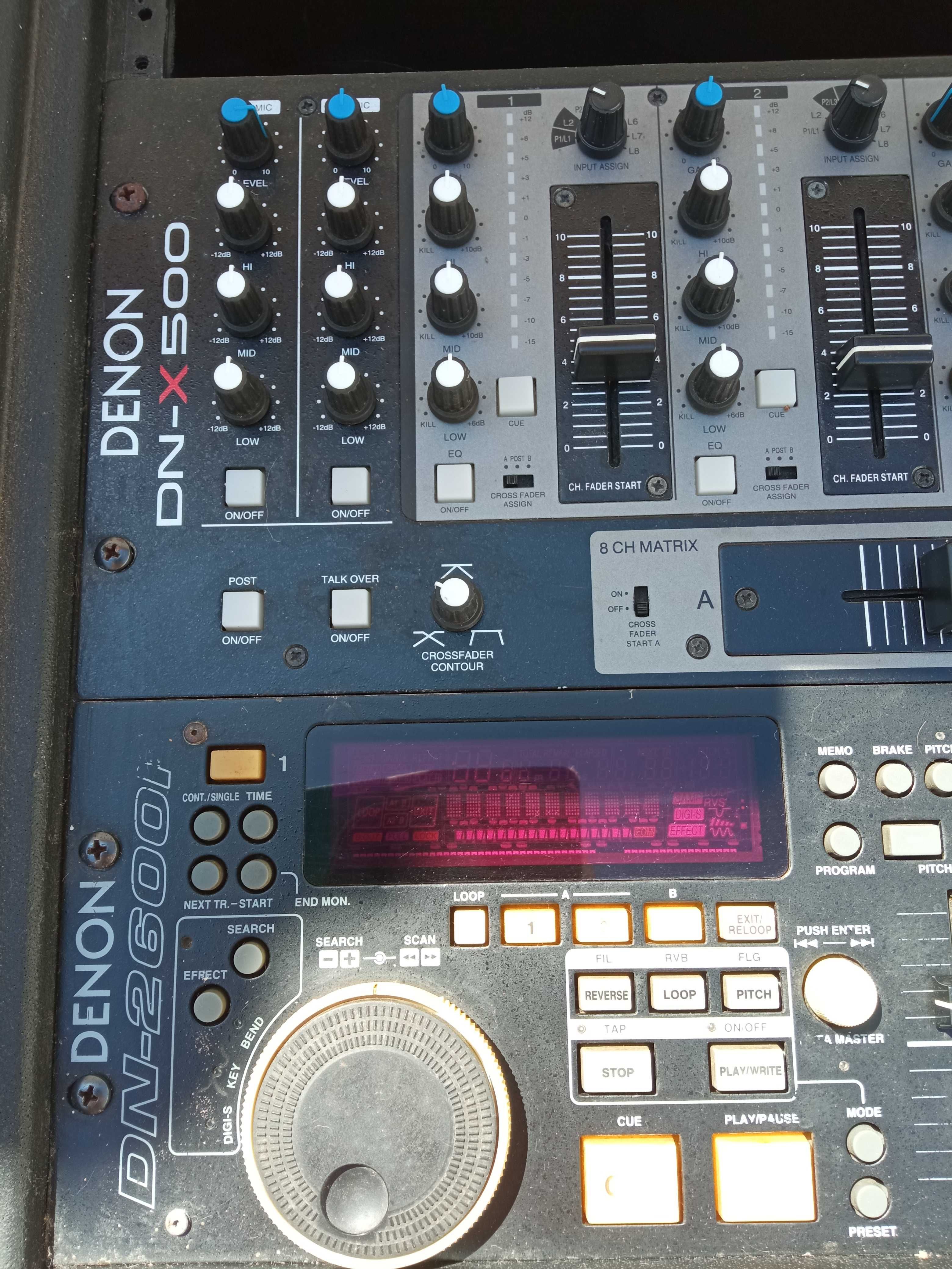 DENON DJ Set ! 2600+X500+Shure SLX 4+Yamaha Mixer 16/4 !! Top Set !