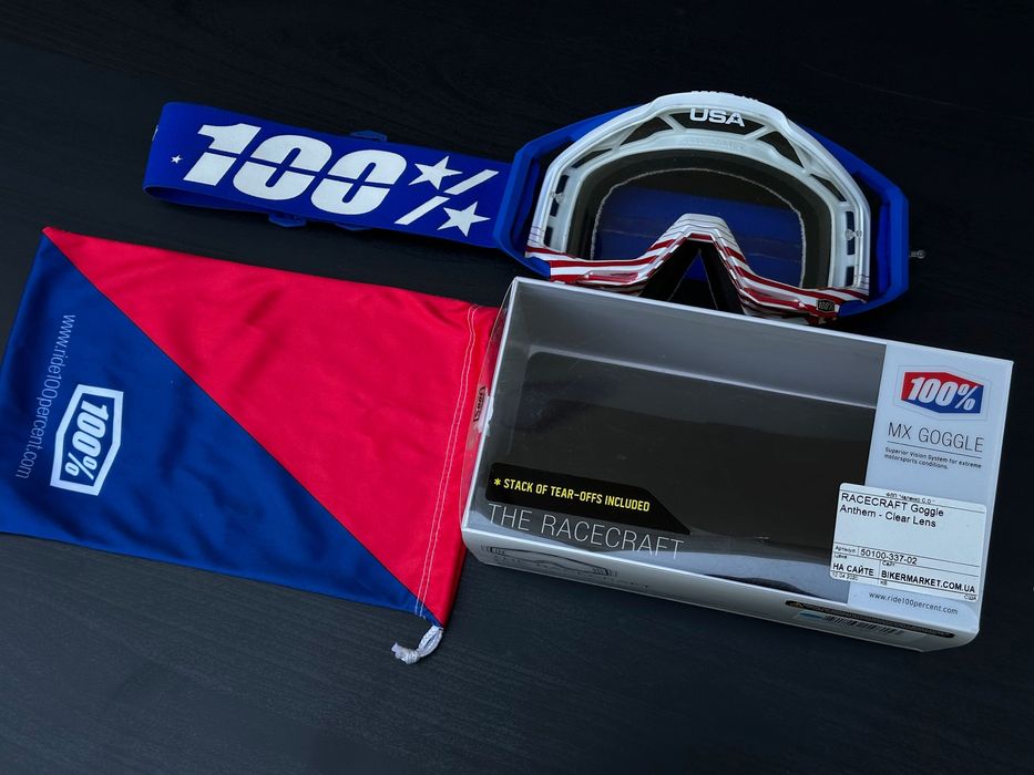 Маска 100% RACECRAFT Goggle Anthem - Clear Lens