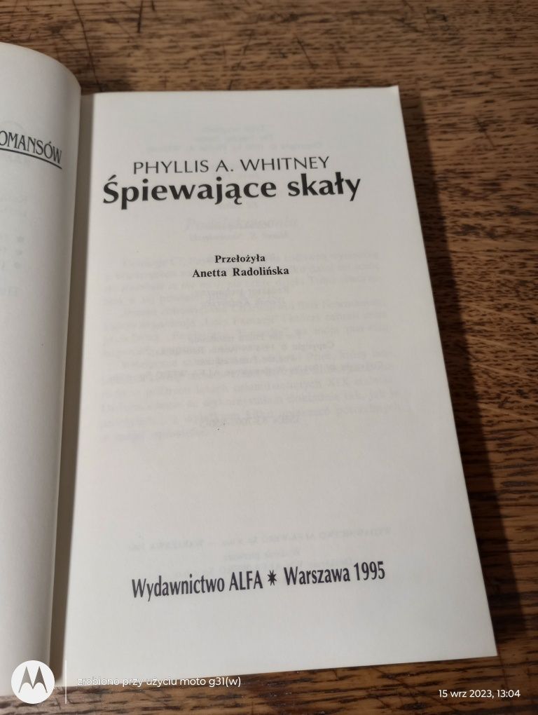 Śpiewające skały. Phyllis A. Whitney