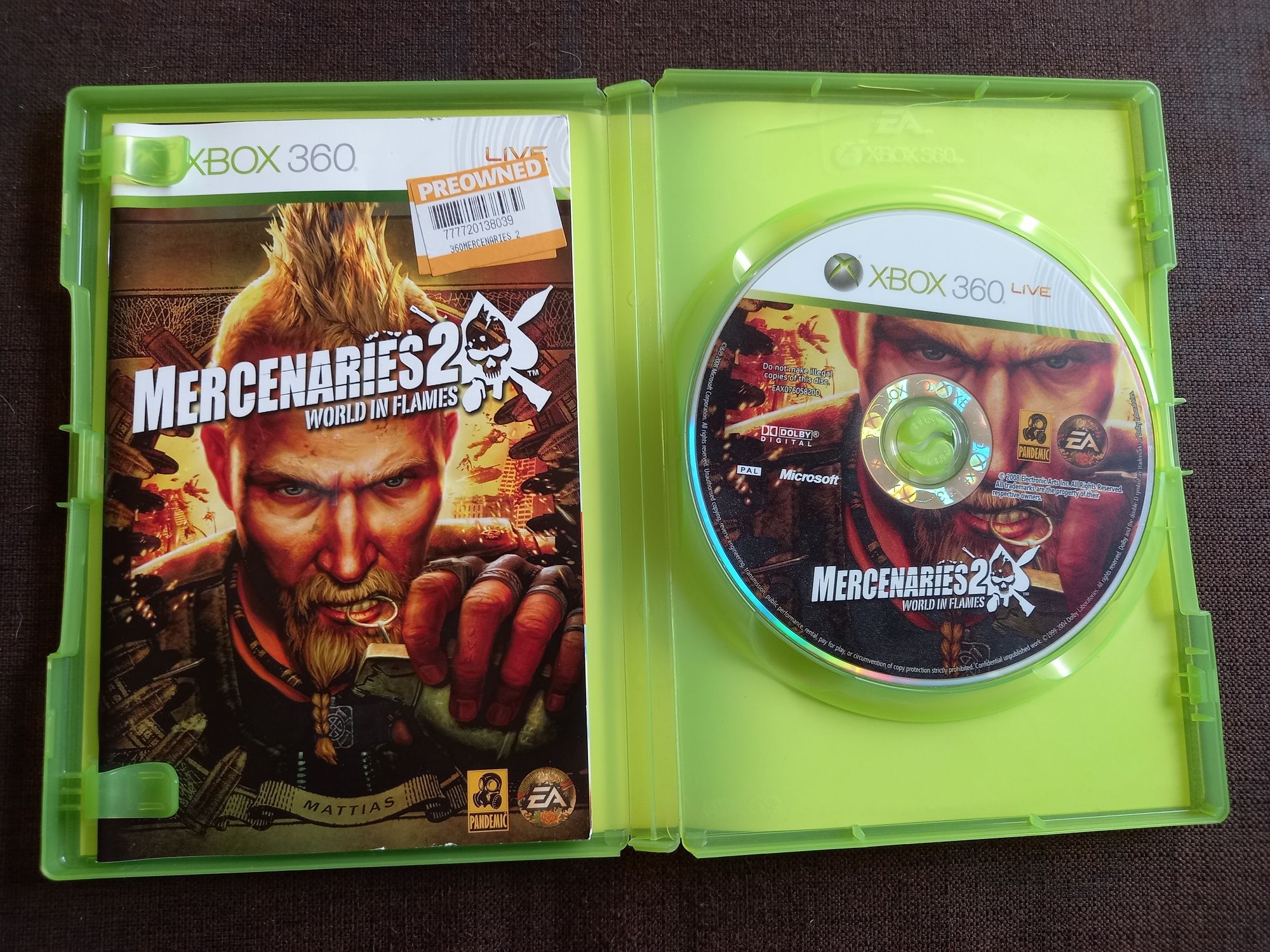 Gra Mercenaries 2 World In Flames na konsolę xbox 360