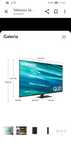 Telewizor Samsung QE55Q80AAT 55" QLED 4K 120Hz Tizen HDMI 2.1 DVB-T2
4