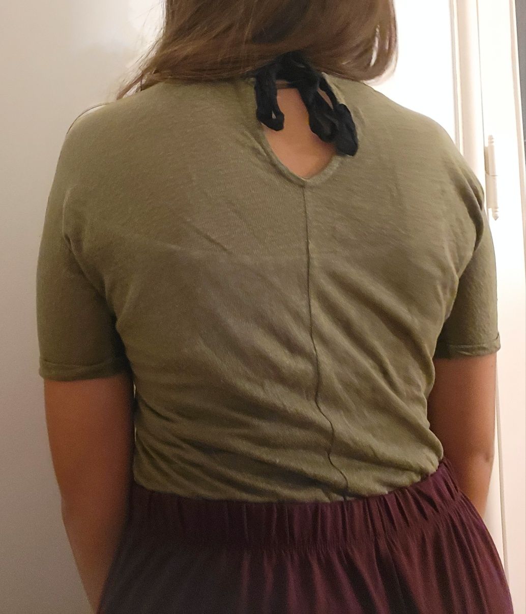 Tshirt verde-tropa | Bershka