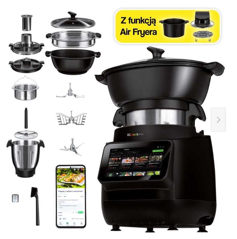Robot kuchenny ICOOOK PRO MRK-58 (WiFi) z wagą i funkcją Air Fryera