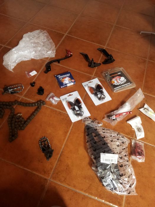 2 kit de plásticos Honda CR CRF, polisport, carnagens, escape, velas