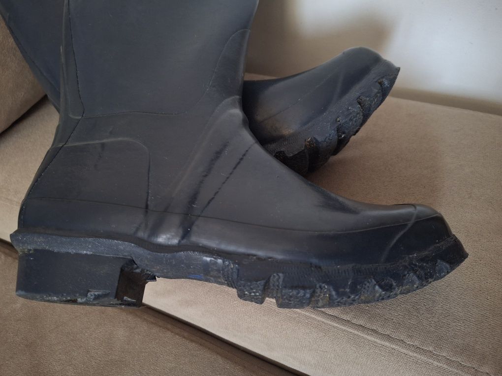 Barbour kalosze wysokie granatowe