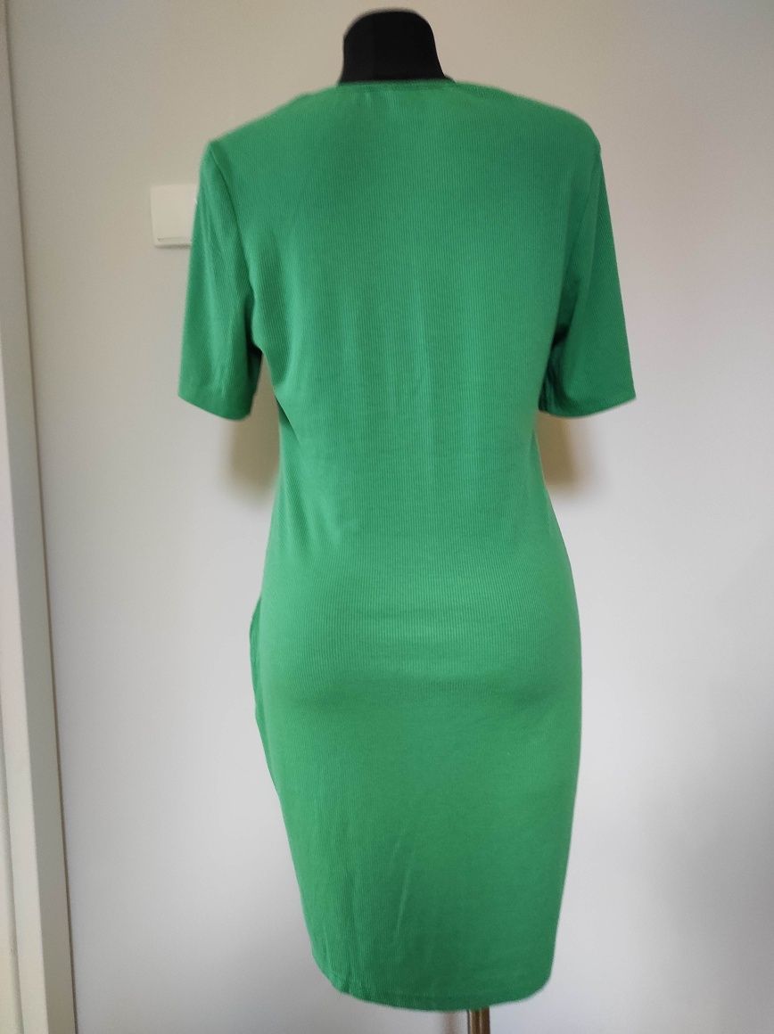 Shein zielona sukienka elastyczna 42 XL