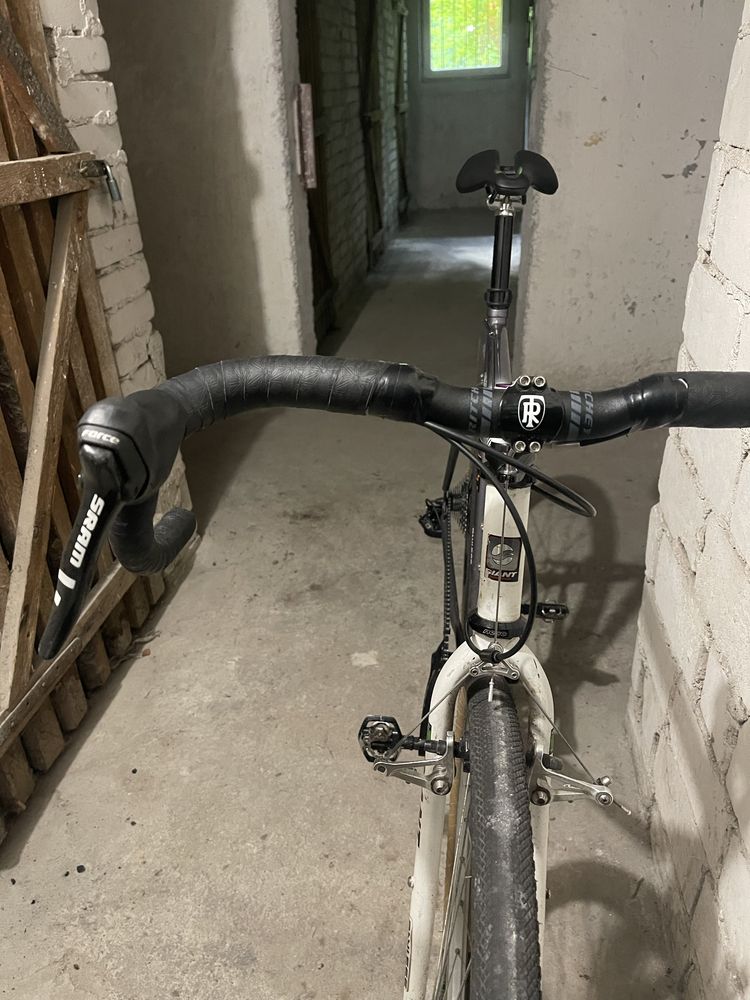 Rower gravel retro L giant avant stalowy cro-mo
