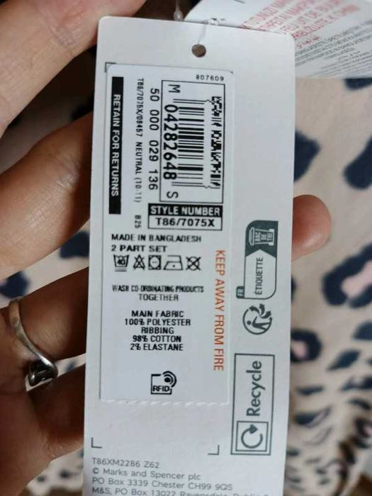 Nowa z metką bluzka M&S w panterkę