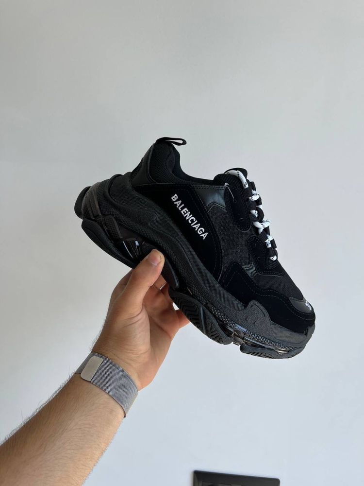 Кроссовки balenciaga triple s clear sole black 36-40