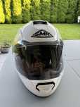 Kask motocyklowy szczękowy SMK Glide rozm. L biały