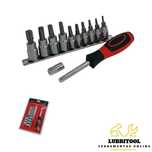 Jogo 12 Chaves Caixa Torx + Chave de Punho 1/4" 3/8" CT3242 | NOVOS