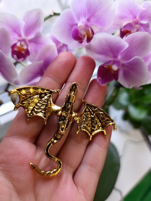 Nowa broszka przypinka smok