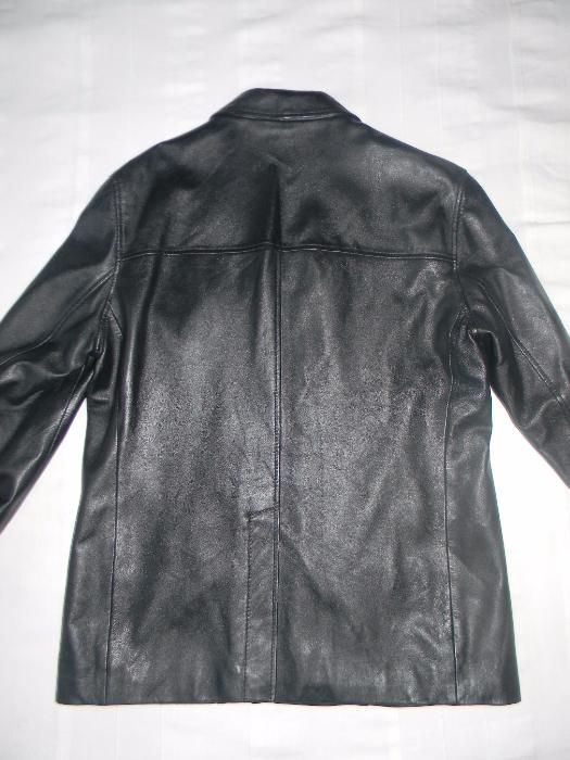 Мужская кожаная куртка-пиджак River Island p.M