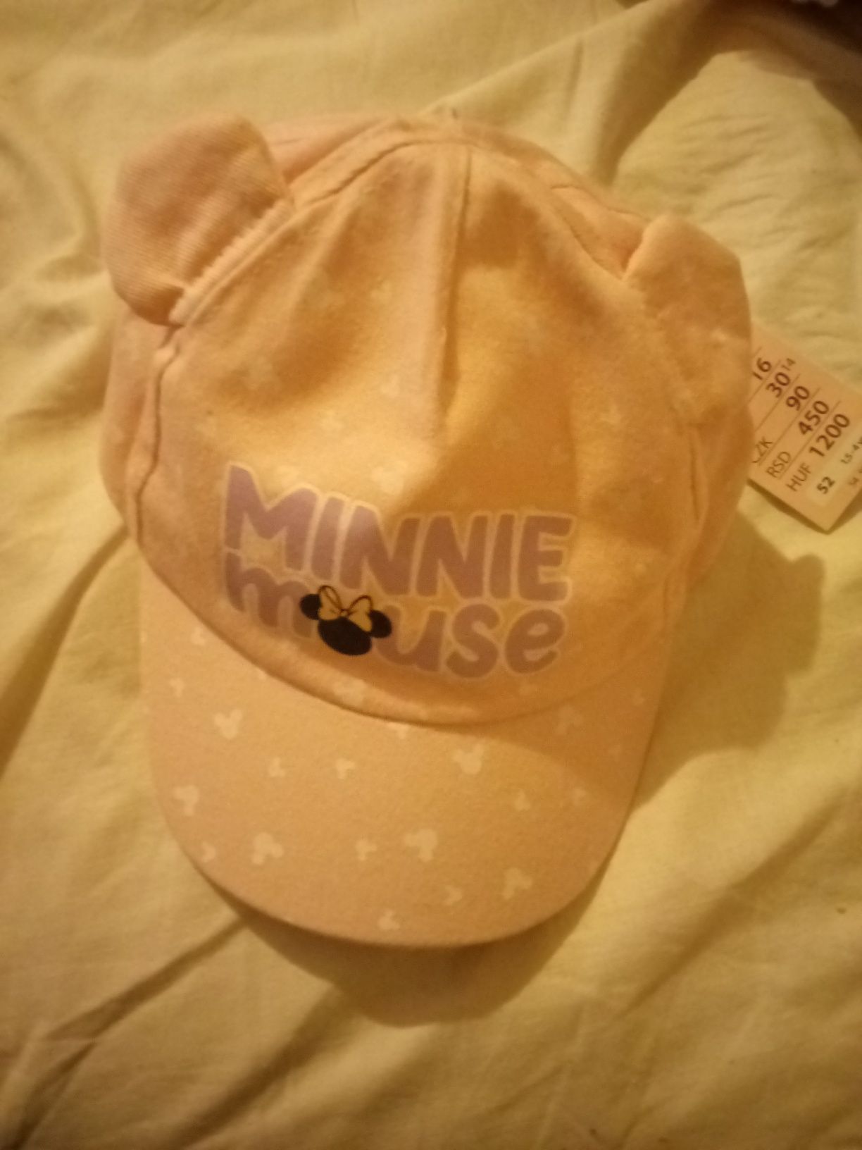 Oddam nową czapkę z metką z daszkiem Minnie dla dziewczynki mouse