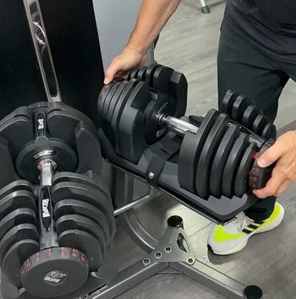 гантели до 40 кг регулируемые 17 уровней с платформой гантеля гантель