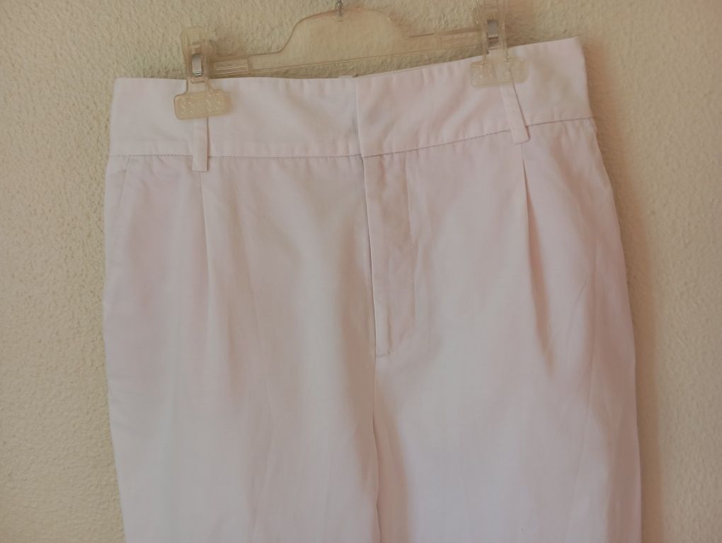 2 calças branca e cru Zara e HM 34