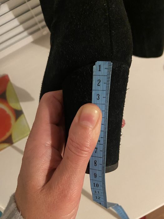 Замшеві осінні чоботи 38 розм.