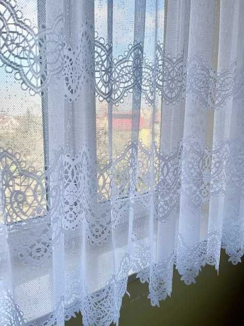 Firana żakardowa delikatna szlaki pokój dzienny 150x350
