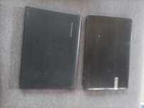 Uszkodzone laptopy marki Lenovo oraz Packard Bell.