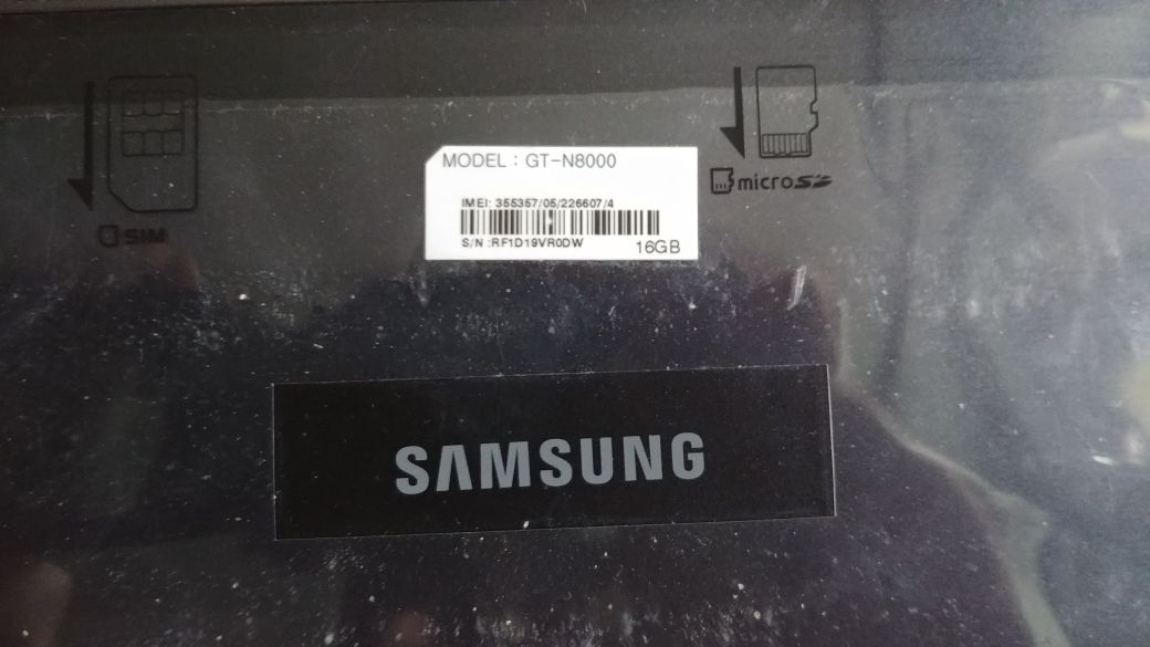 Tablet Samsung Galaxy note 10 .1 (GT - N8000)