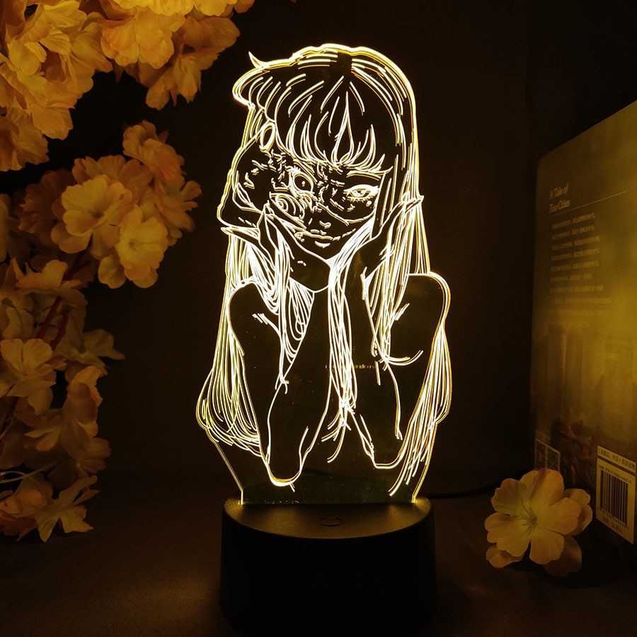 Аниме-ночник 3D LED светильник с Томиэ из Коллекция Дзюндзи Ито аніме