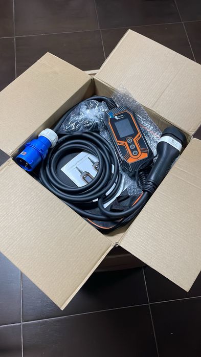 Carregador carro elétrico Tipo 2 WIFI 7.6kw 32A controlo por APP Novo