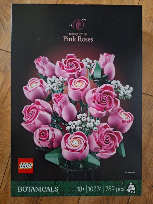Lego bukiet różowych róż 10374