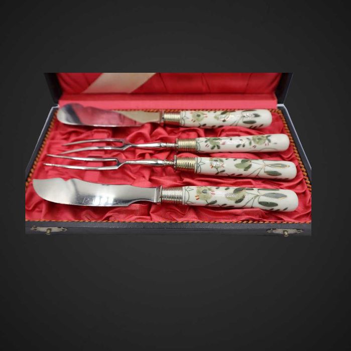 Sztućce stal porcelana nóż do masła widelce do mięsa B41/061524