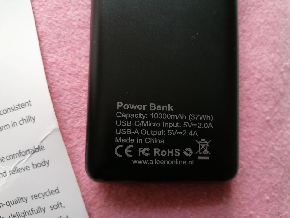Poduszka elektryczna podgrzewa grzejąca plus powerbank NOWA