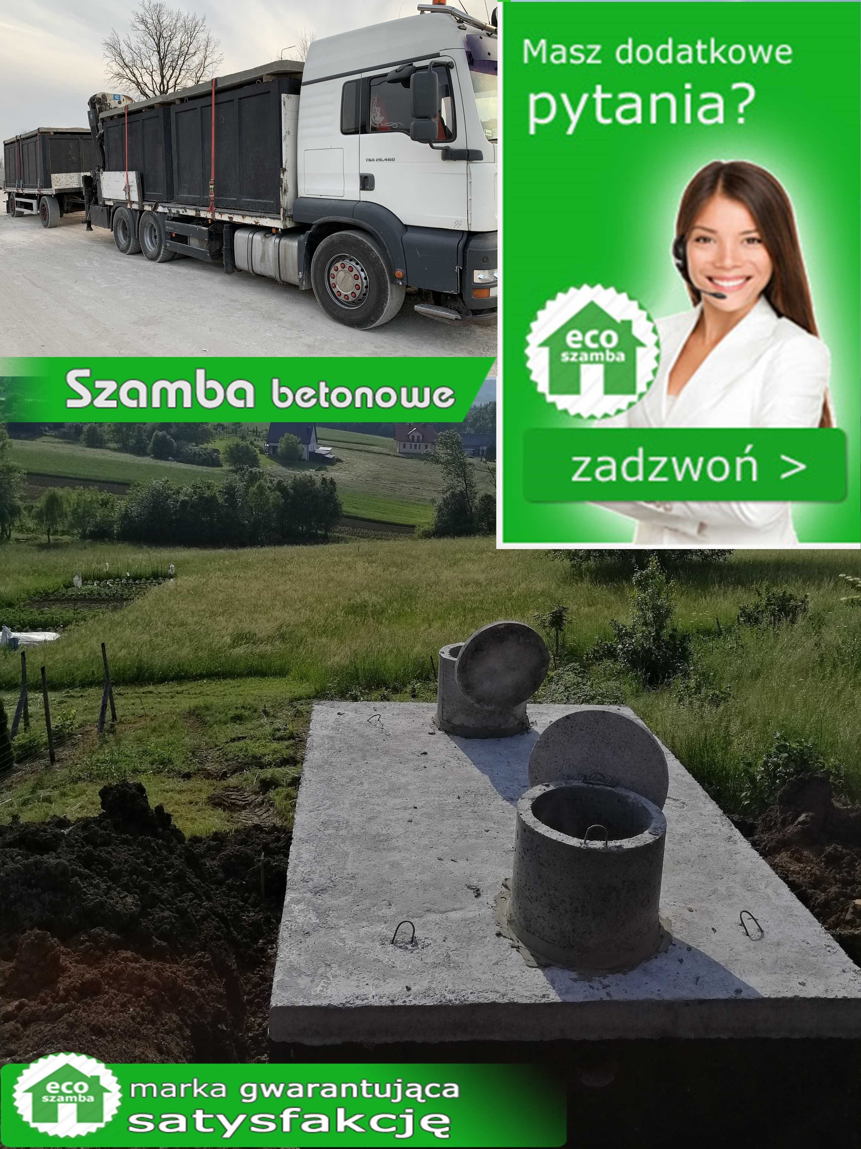 Zbiornik betonowy 12m3 na Szambo, Gnojówkę, Szamba, Deszczówkę Oleszno