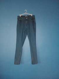 Spodnie rurki wysoki stan granatowe ciemnoniebieskie XL Esmara
