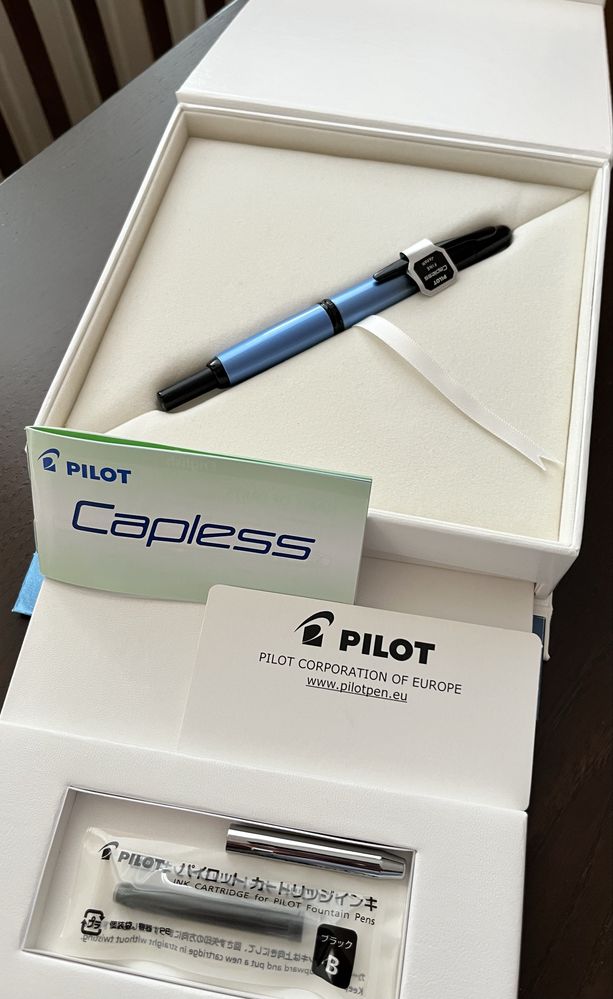Pióro wieczne Pilot Capless Black Ice 2021 limited edition stalówka F