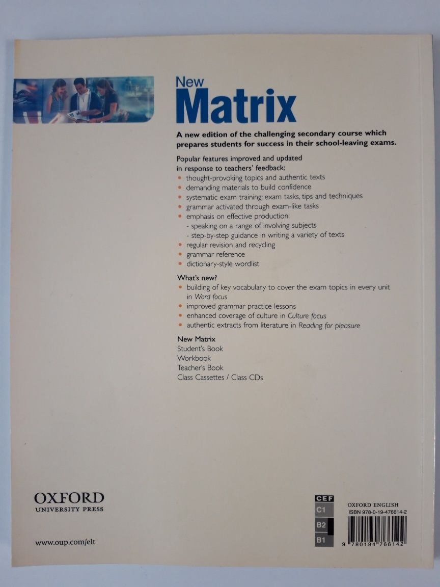Учебник New Matrix Intermediate Student's Book
