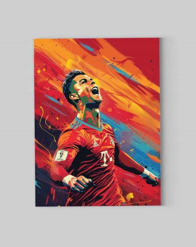 Obraz na płótnie Cristiano Ronaldo CR7 90x120 cm nowoczesny styl