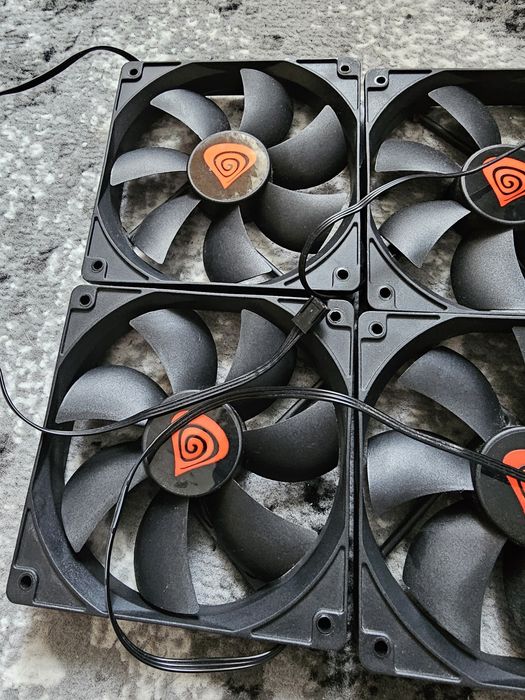 2x FAN wentylator 120mm PC Genesis Zestaw do komputer PC chłodzenie