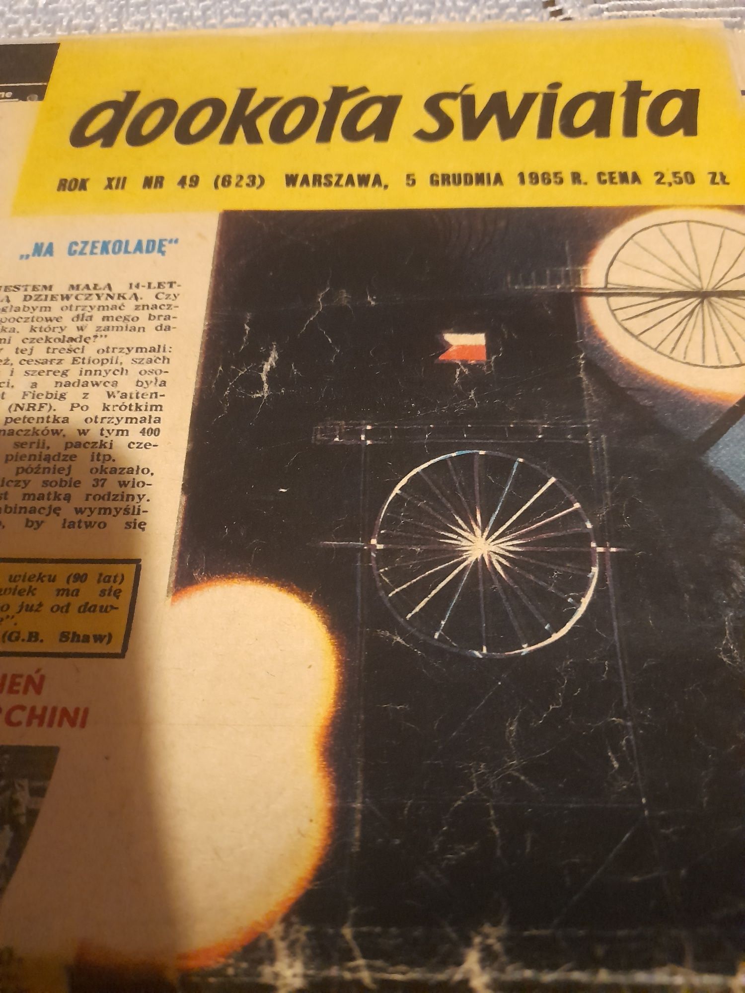 Dookoła świata gazeta z 1965 r nr 49