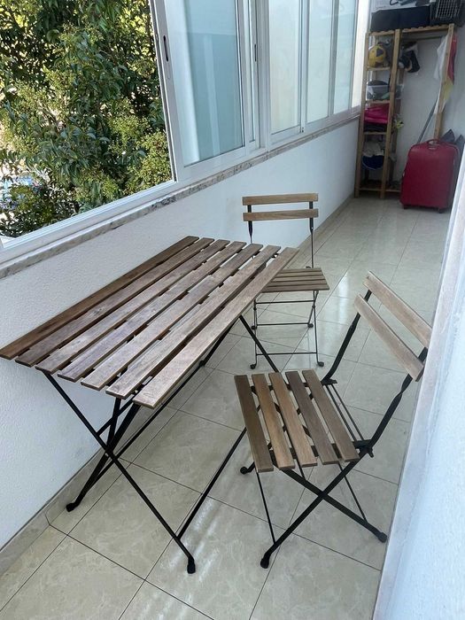 IKEA TÄRNÖ mesa com 2 cadeiras