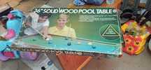 Snooker pool em madeira para criança