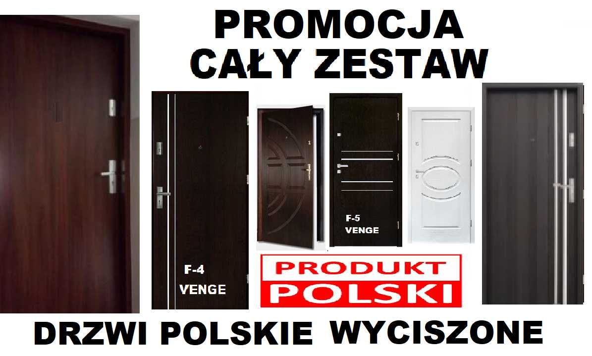 WEWNĄTRZKLATKOWE drzwi wejściowe do BLOKU z Montażem- zewnętrzne