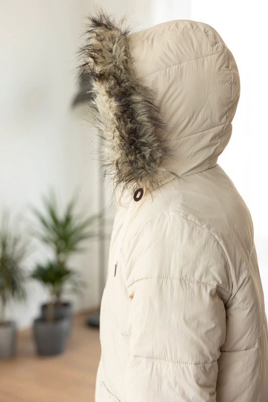 Kurtka Abercrombie & Fitch Ultra Sherpa Puffer Winter Coat / M