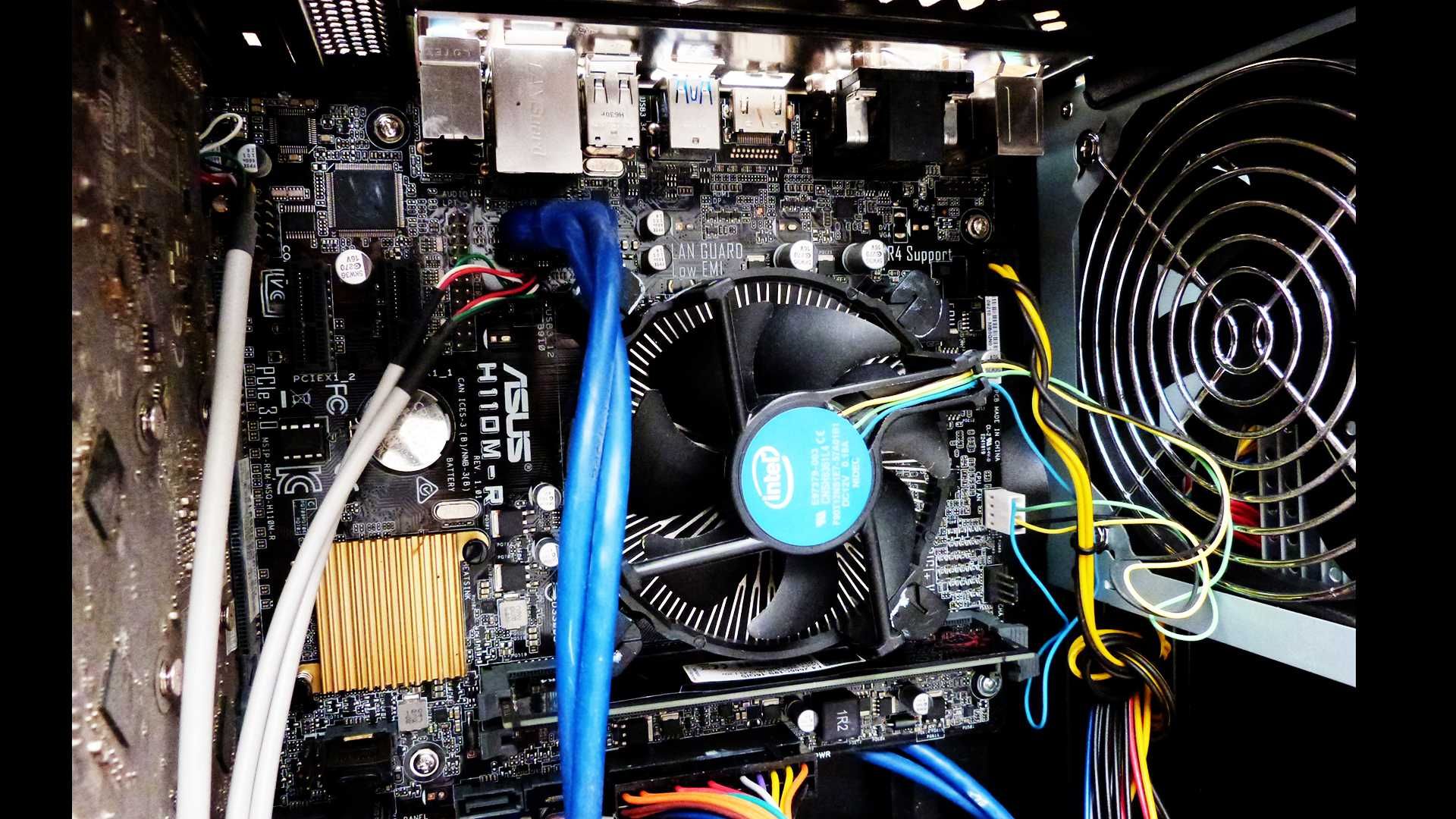 Материнська плата H110M-R та процесор intel i3-6100