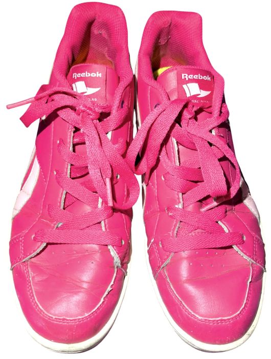 Różowe Buty sportowe sznurowane skóra ekologiczna Reebok 39