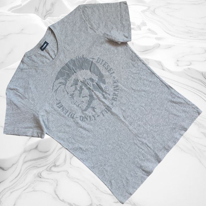 Футболка DIESEL T-Diego big logo grey (Розмір М)