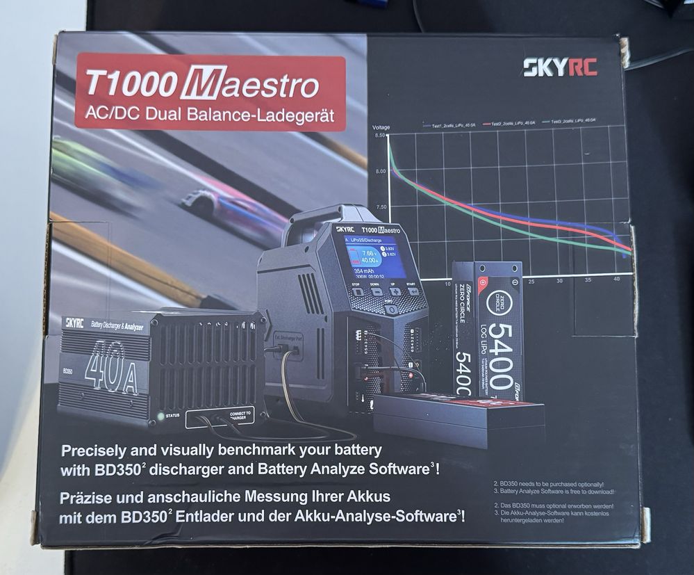 Ładowarka SkyRC T1000 Maestro 450W AC / 1000W DC