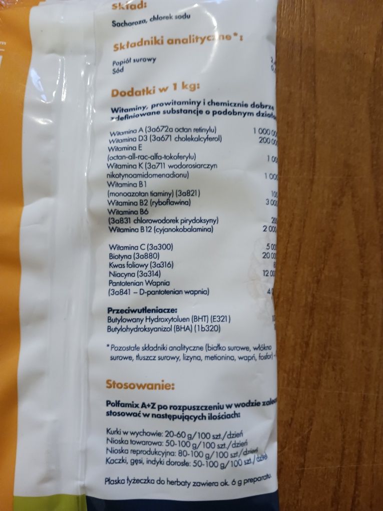 Witaminy dla niosek