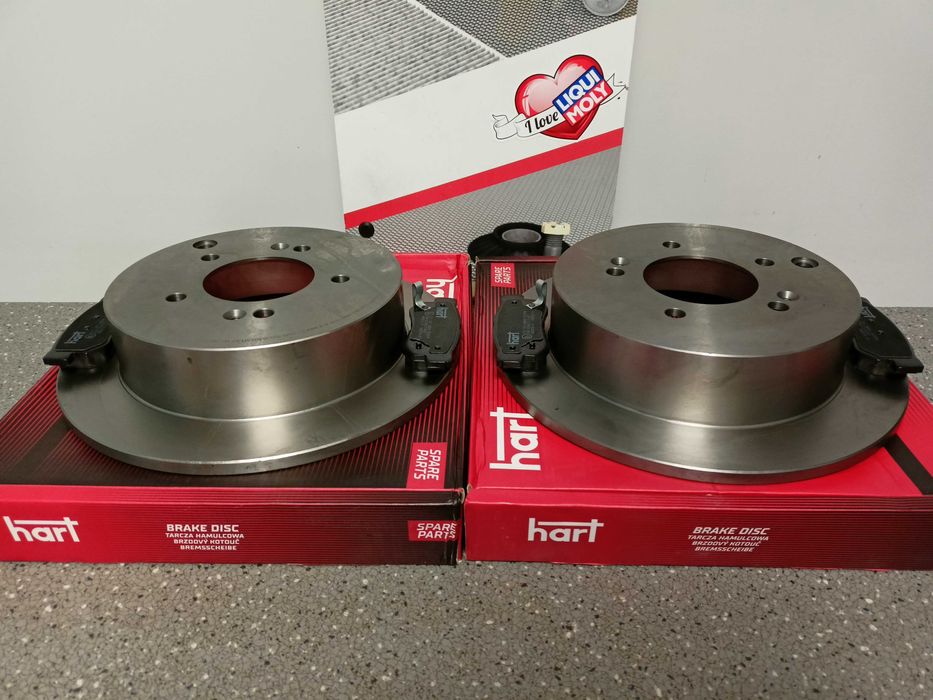 Hyundai Santa Fe,Tucson 04- Tarcze hamulcowe tył /284mm/+klocki kpl.>