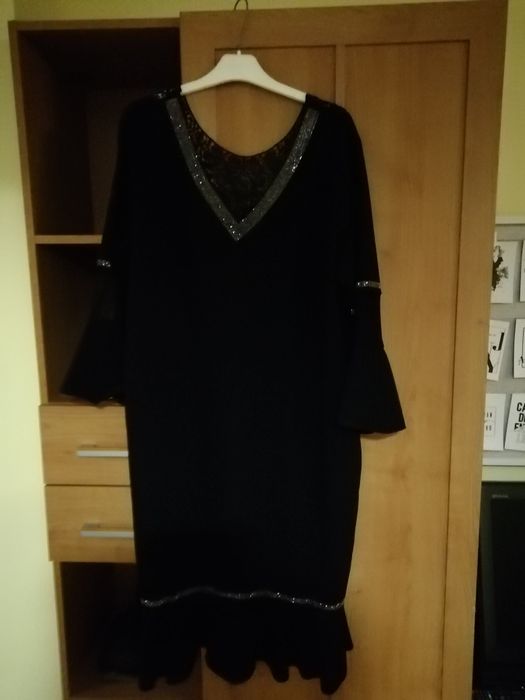 Sukienka Wawa duży rozmiar z koronką