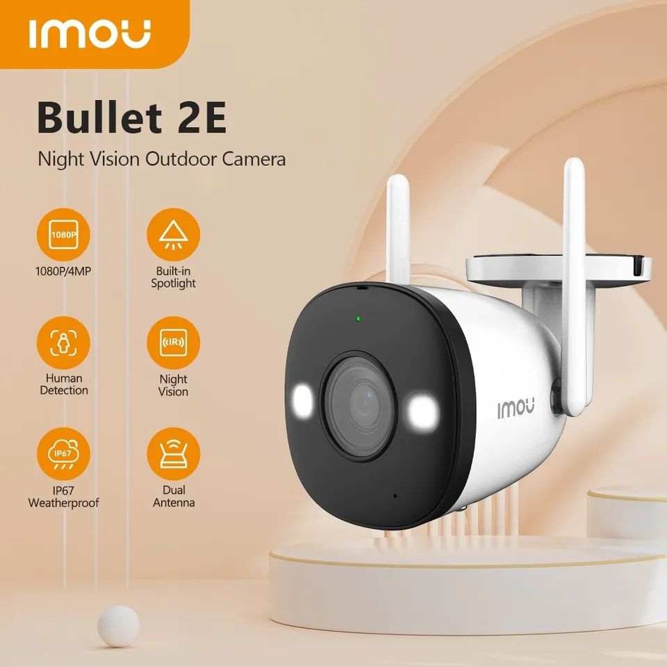 Imou Bullet 2E 4 Mp , IPC-F42FP Wifi камера Imou Bullet 2E