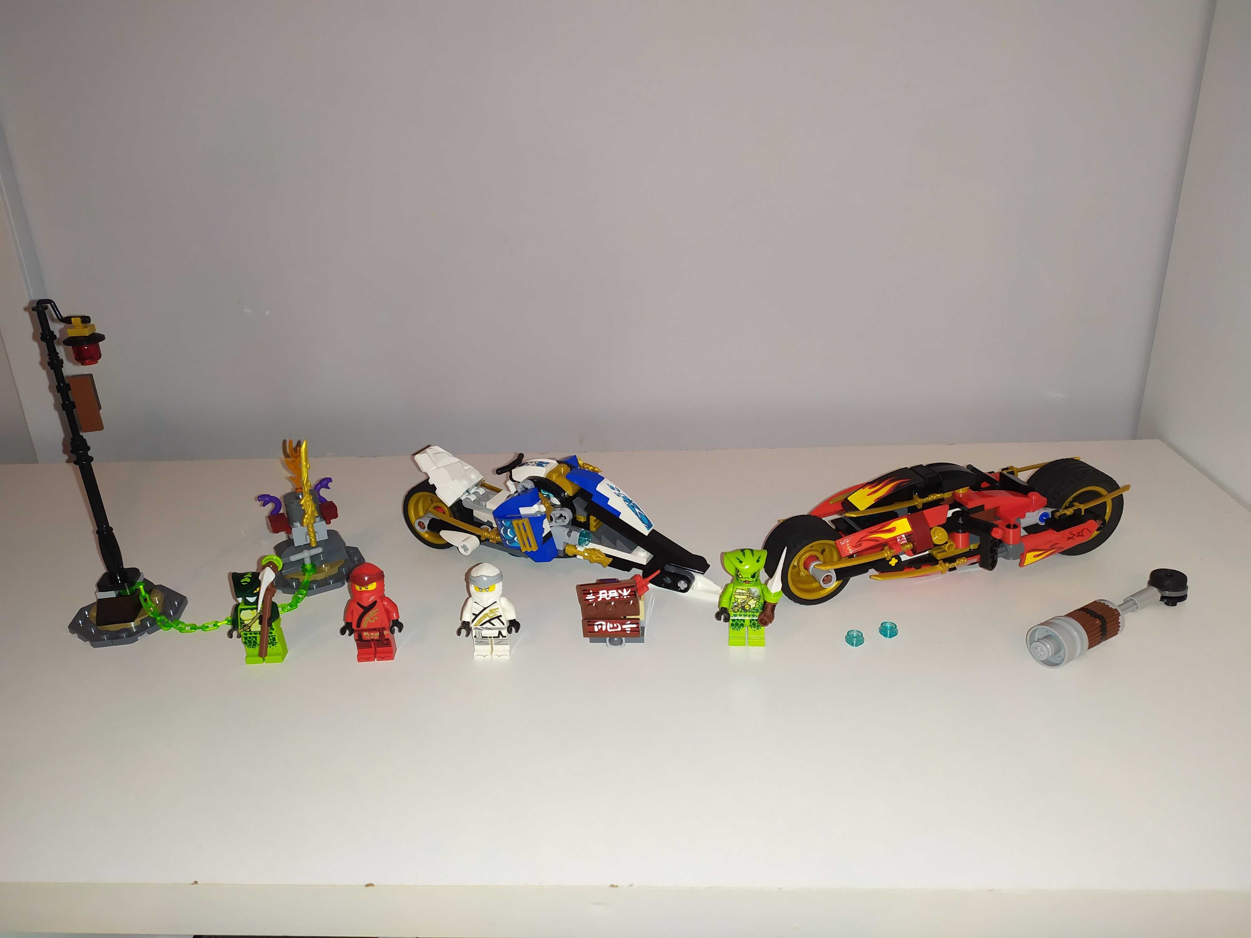 Klocki lego ninjago 70667 Motocykl Kaia i skuter Zane'a komplet